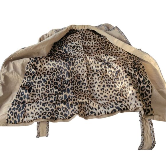 A.B.S.  Allen Schwartz micro Corduroy Unique Trench Size S - Picture 13 of 14